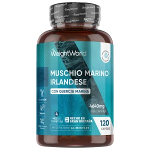 Muschio Marino Irlandese 120 Capsule - Formula 4640 mg - 4 Mesi di Utilizzo - Regolarità Intestinale ed Energia