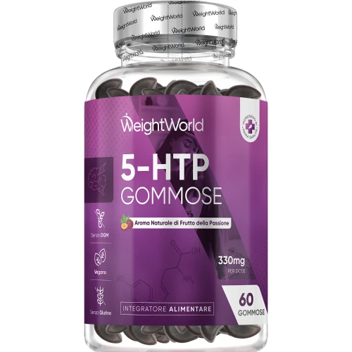 WeightWorld Gommose 5-HTP 330mg | Griffonia, L-Triptofano & Melissa |