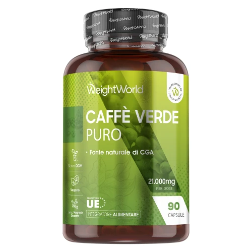 Caffè Verde 90 Capsule 21.000mg - Acido Clorogenico per Dimagrimento