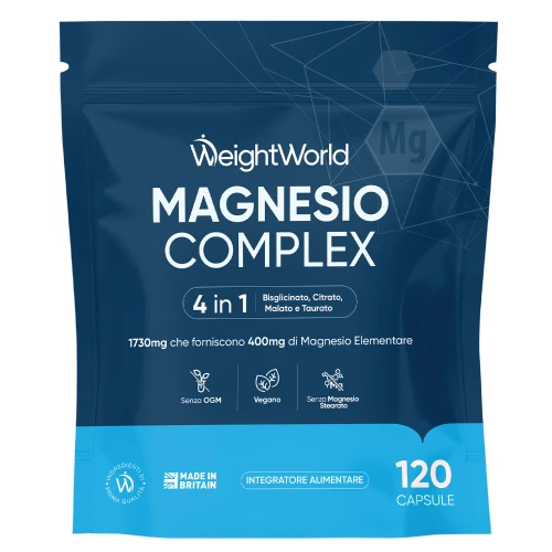 WeightWorld Magnesio Complex 4 in 1 | 400 mg | 120 Capsule
