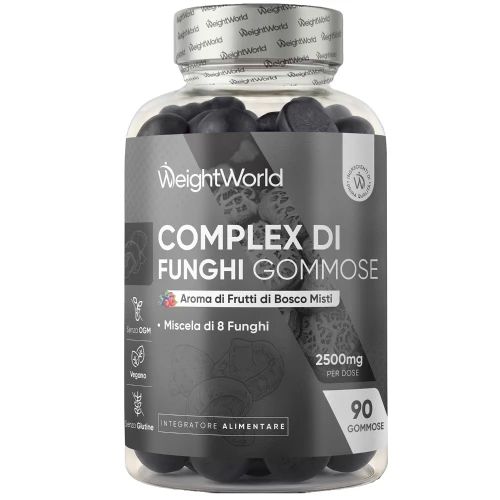 Mushroom Complex Gummies WeightWorld | 90 Gummies | Blend di