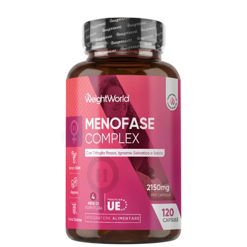 WeightWorld Menopausa Complex 120 Capsule | Estratti Botanici e Vitamine